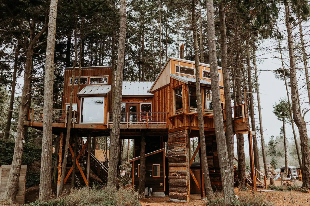 Treehouse Airbnb Olympic National Park 