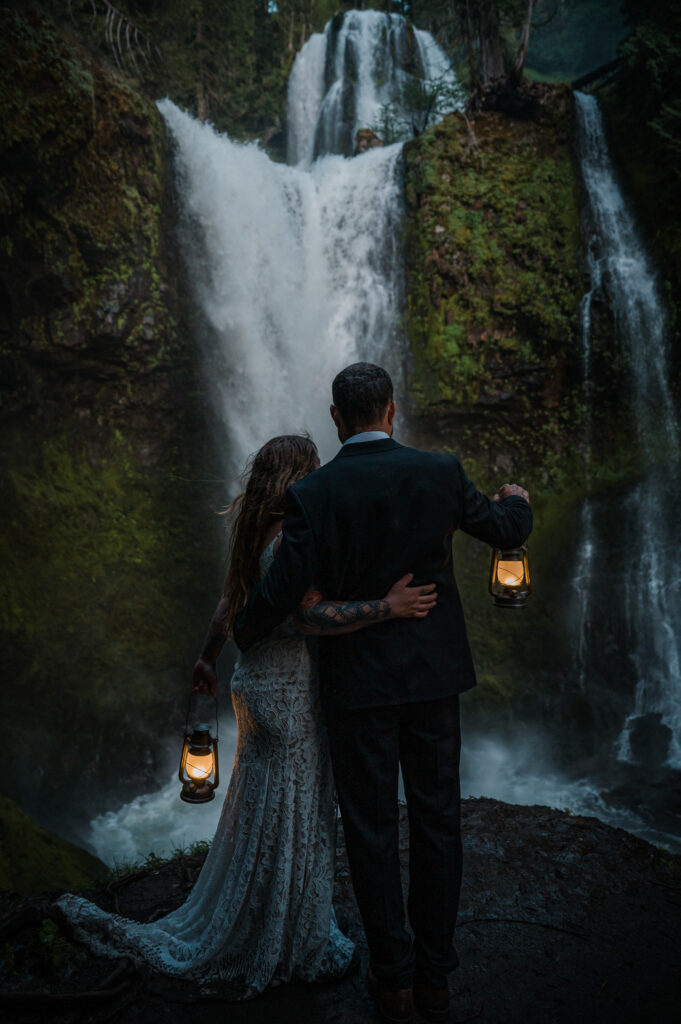 lantern photos at Falls Creek Falls in Washington State