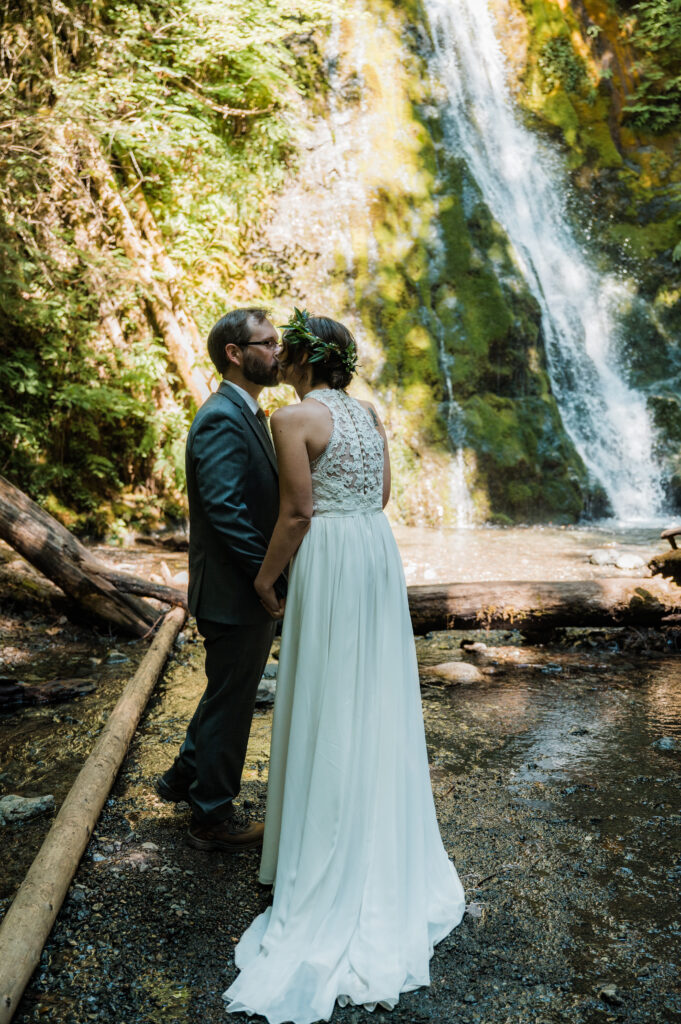 Madison Falls elopement in Olympic National Park