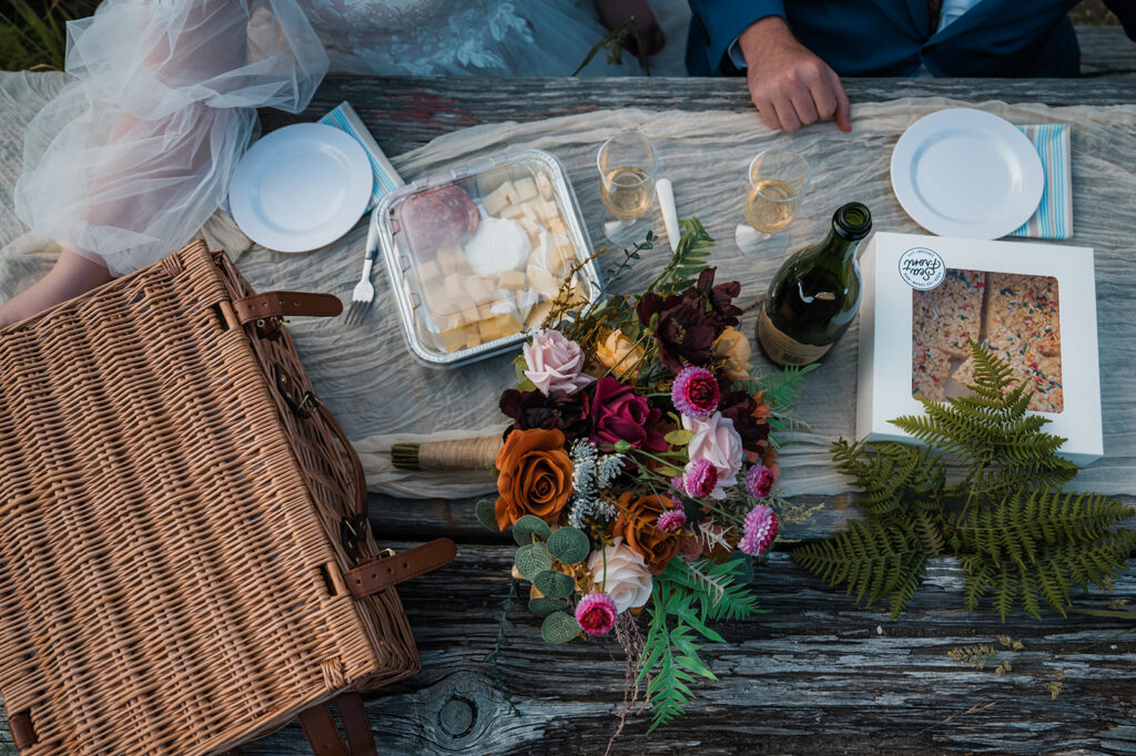 Whaleshead Beach elopement picnic