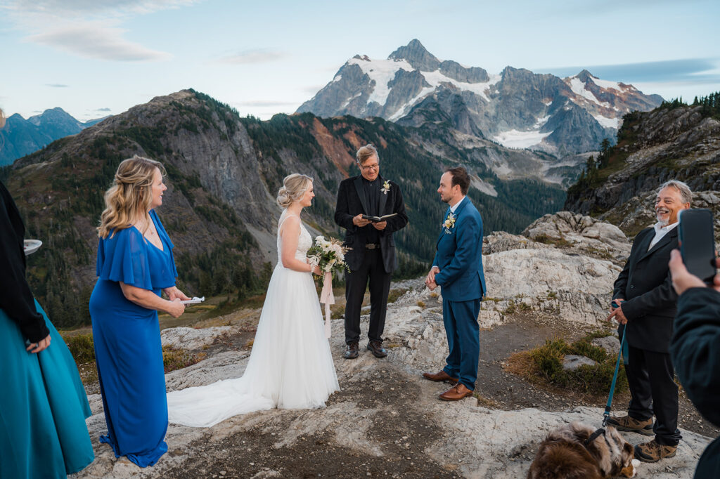 An intimate North Cascades wedding ceremony